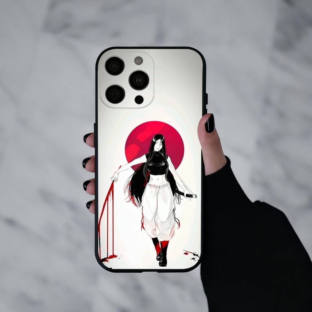 R-Retsu Unohana B-Bleachs Phone Case For iPhone 17pro,16,15,14,13,12,11 Plus,Pro Max,XS,Soft Silicone Black Cover