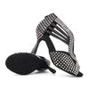 Scarpe da Ballo Latino con Strass Suola Morbida Donna Scarpe da Ballo di Piazza per Feste Tacco 90mm