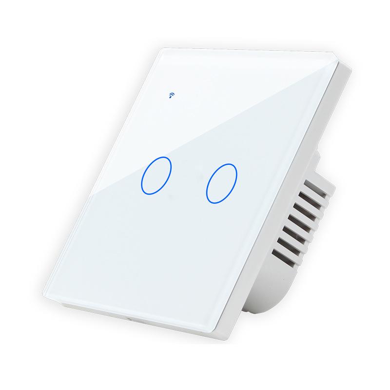 Tuya Smart Home Touch Wall Switch with WiFi & Voice Control - European & British Standards