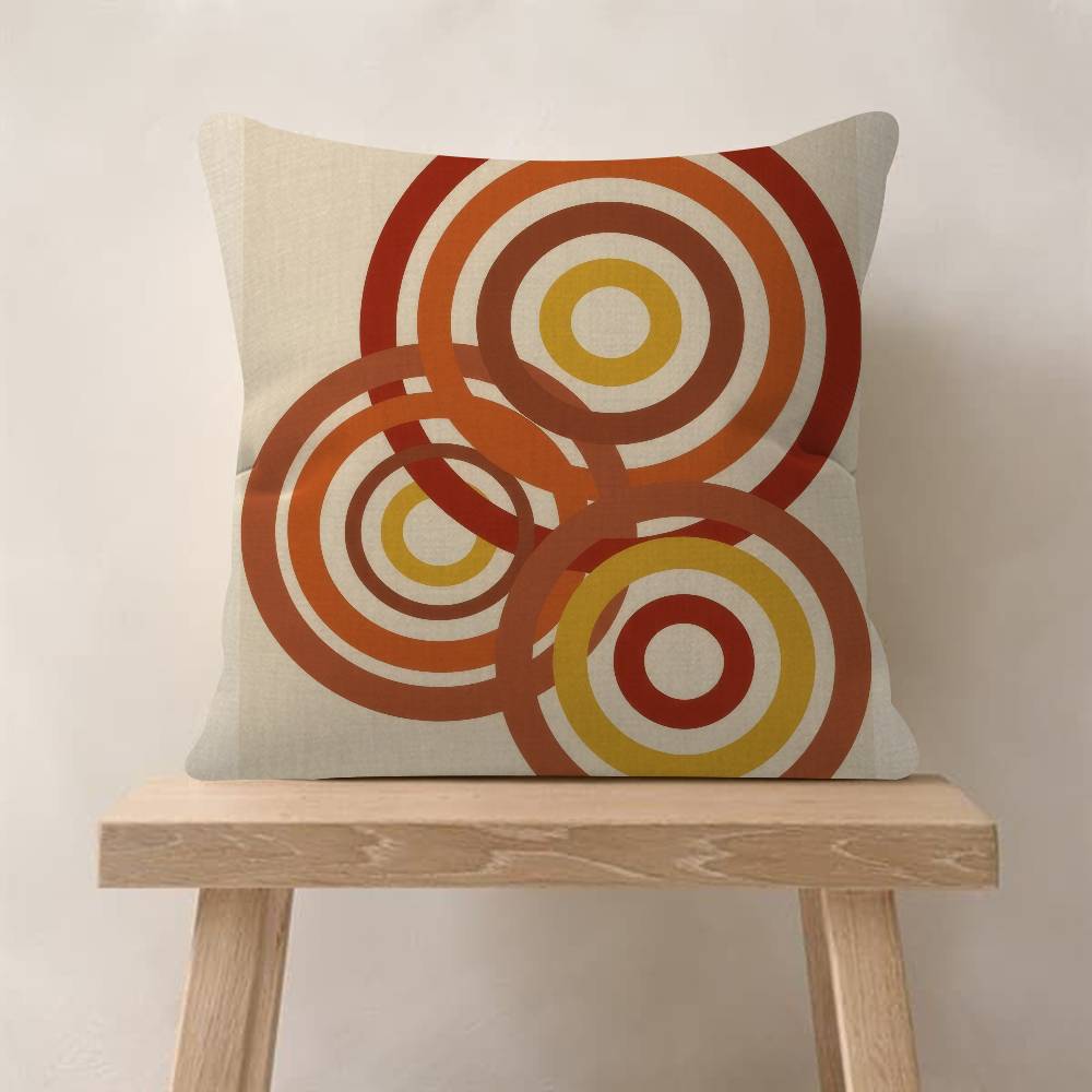 abstract Bauhaus-style  Cushion Cover Inches Farmhouse Decor Home Throw Pillow Covers for Couch Decorations