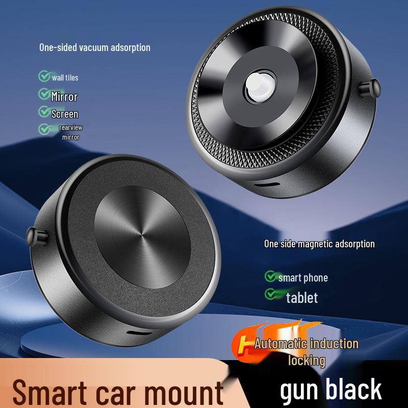 X8Q Magnetic Car Phone Holder: Universal Rotating Vacuum Mount with Screen Sticker Douyin-Compatible