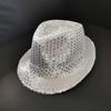Sequins Hat for Men Women Children Party Supplies with Tie Panama Hat Glitters