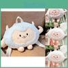 Cute White Plush Lamb Backpack Cartoon Doll Shoulder Bag For Girls Birthday Gift