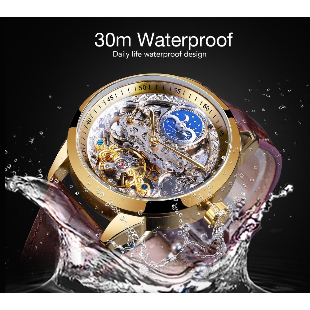 Forsining Herremote Uformelt hul mekanisk sans Vanntett automatisk mekanisk klokke