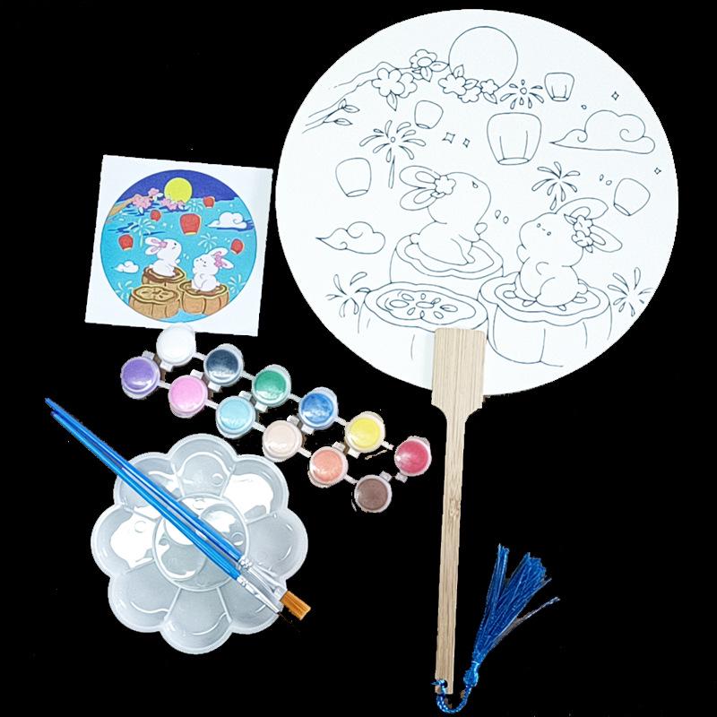 

Круглый веер из утолщенной рисовой бумаги для самостоятельной акварельной каллиграфии и живописи тушью