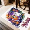 Halloween Friends Celebration Customize Your Name Floor Rug Office Rug Perfect for Dormitory Study Room Dining Room Balcony Anti-slip Rug