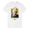 T-shirt Dragon Ball Nuovi Arrivi Majin Buu Vegeta Son Goku Anime Cartone Animato Stampa Casual Cotone Coppia Manica Corta Top Donna e Uomo T-shirt
