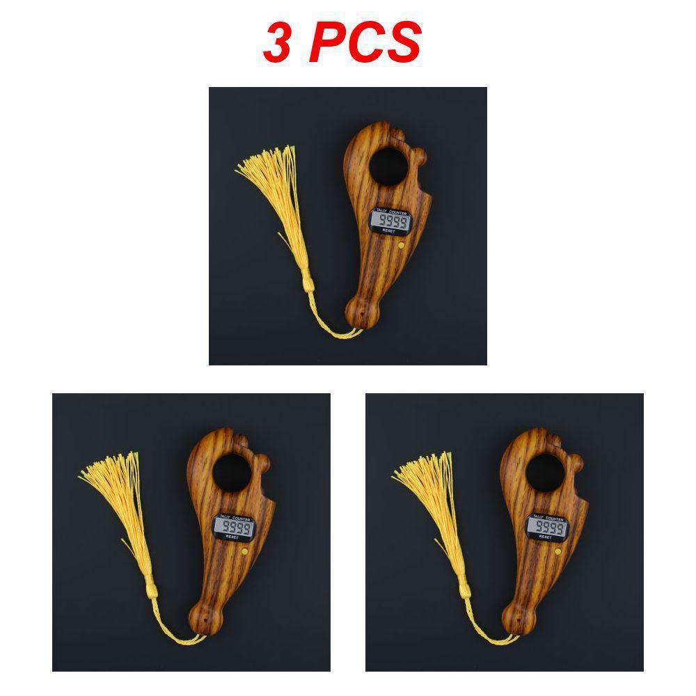 1~10PCS Portable Handheld Tassel Digital Beads Counter Finger Game Decompression Toy