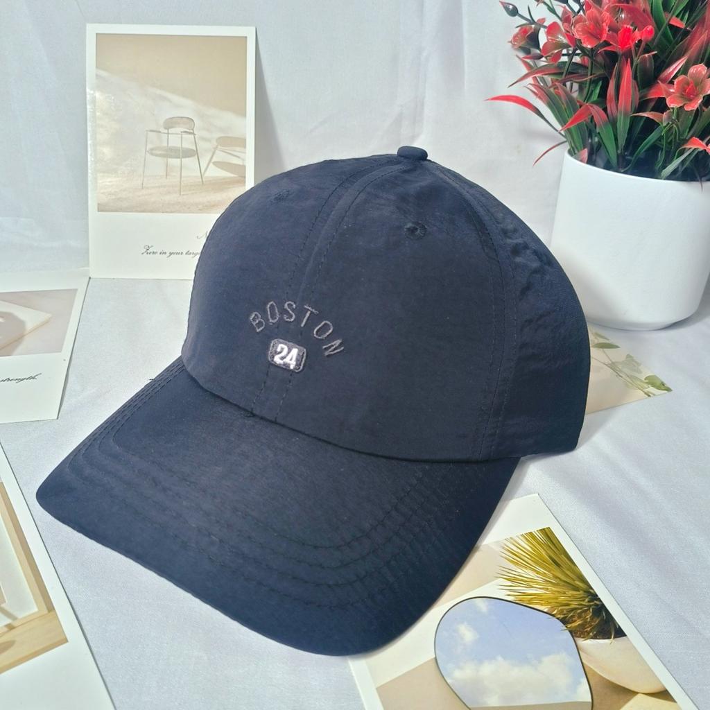 Spring and summer ins wind quick-drying peaked cap soft top casual letters thin baseball cap shading and sun protection