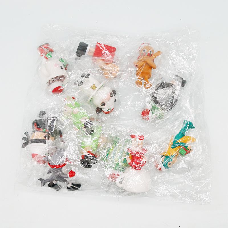 12pcs/Set Christmas Tung tung tung Sahur Action Figure Toy PVC Model Italian Brainrot Tun Tung Tung Sahur Figures Christmas Toy