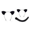 Animal Costume Set Cats Cosplay Props Headband Cute Costume Accessories Party Supplies Fancy Dress for Halloween Cosplay