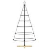 Christmas Decoration with Stand Black 154 cm Steel