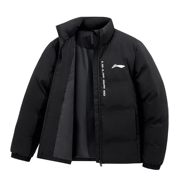 Li Ning Puffer Jackets Unisex Stand Collar Thickened AJMU219-8