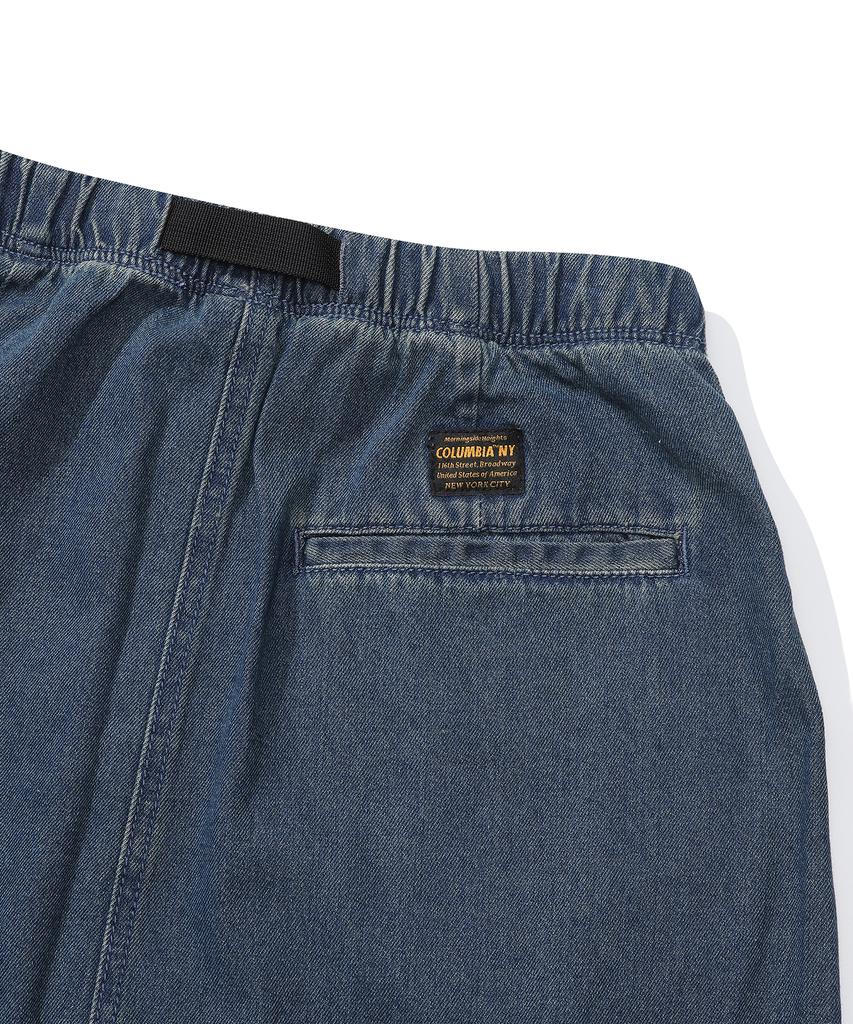 Columbia University M-Label Belted Denim Long Skirt Midnight Jeans