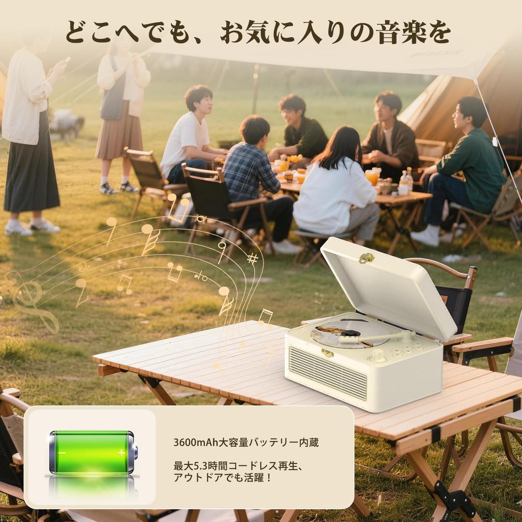 Gueray Y-02 Retro CD Player, Portable, Built-in HiFi Speaker, Bluetooth Receiver & Transmitter, Rechargeable, USB Playback, AUX Input, A-B Repeat Func