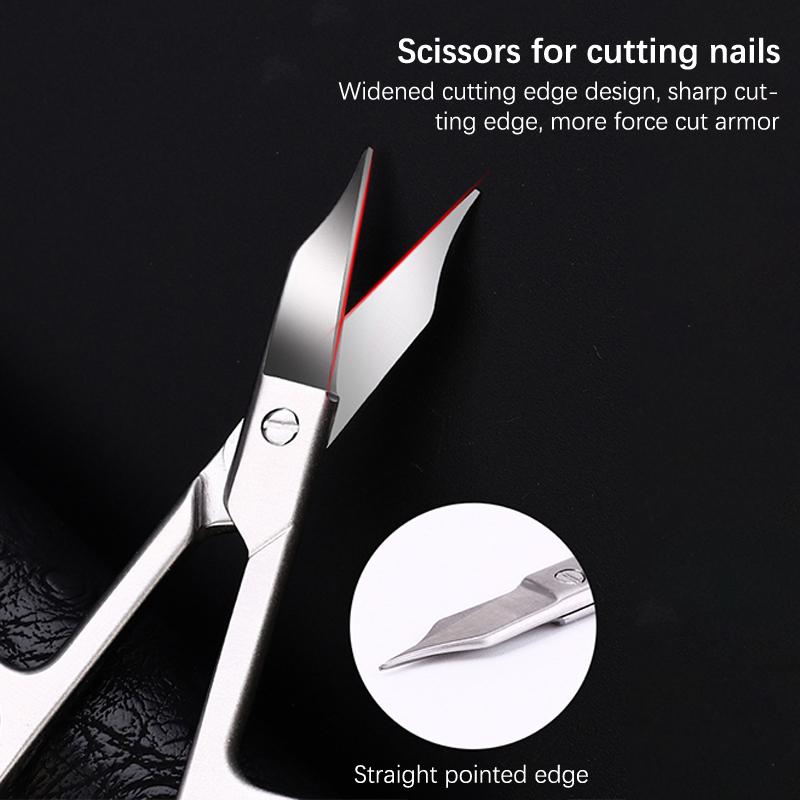 1Pc Professional Nail Scissors Cutter Clipper Manicure Curved Tip Pedicure Tool