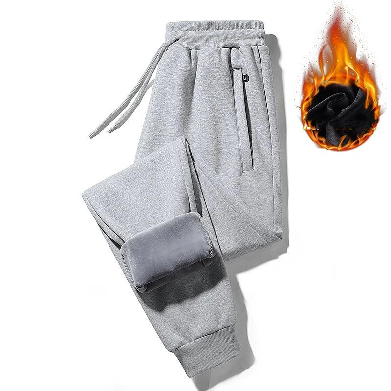 Men's Wear-Resistant Thermal Work Pants Loose Fit Plus Size for Autumn and Winter