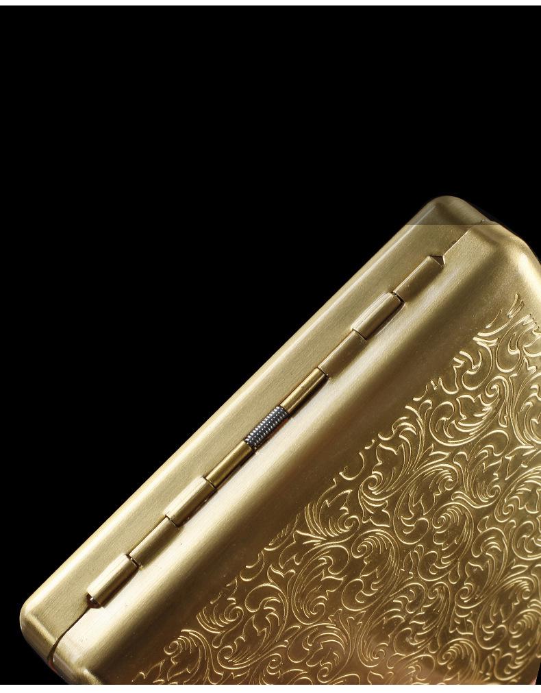 Metal Cigarillo Case - 14 Capacity, 1cm, Portable Humidor, Moisture-Proof & Pressure-Sealed