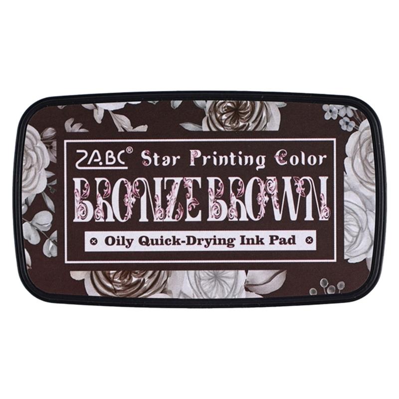 Oil Based Ink Pad Washable Craft Ink Pad, Stamp Pad Assorted Color for Journaling and Scrapbooking Traditional Ink Color