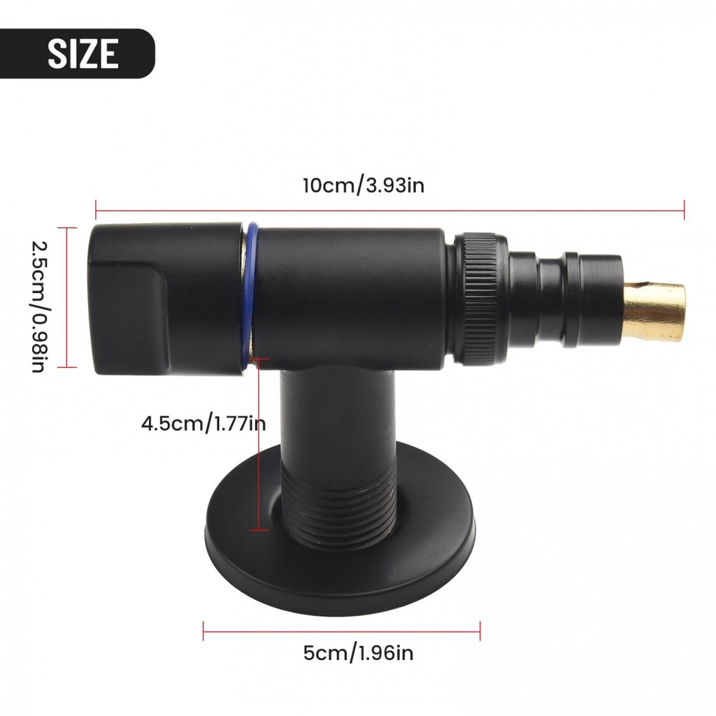 Water Stop Valve Angle Valve With Raw Tape Stainless Steel