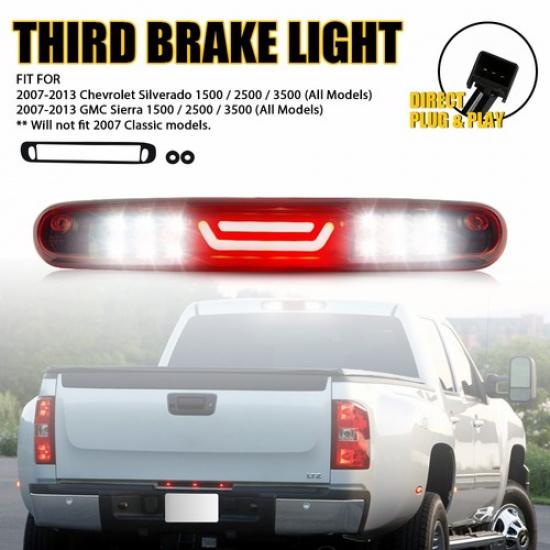 LED 3RD Third Brake Light Cargo Lamp For 2007 08-13 Chevy Silverado GMC Sierra A