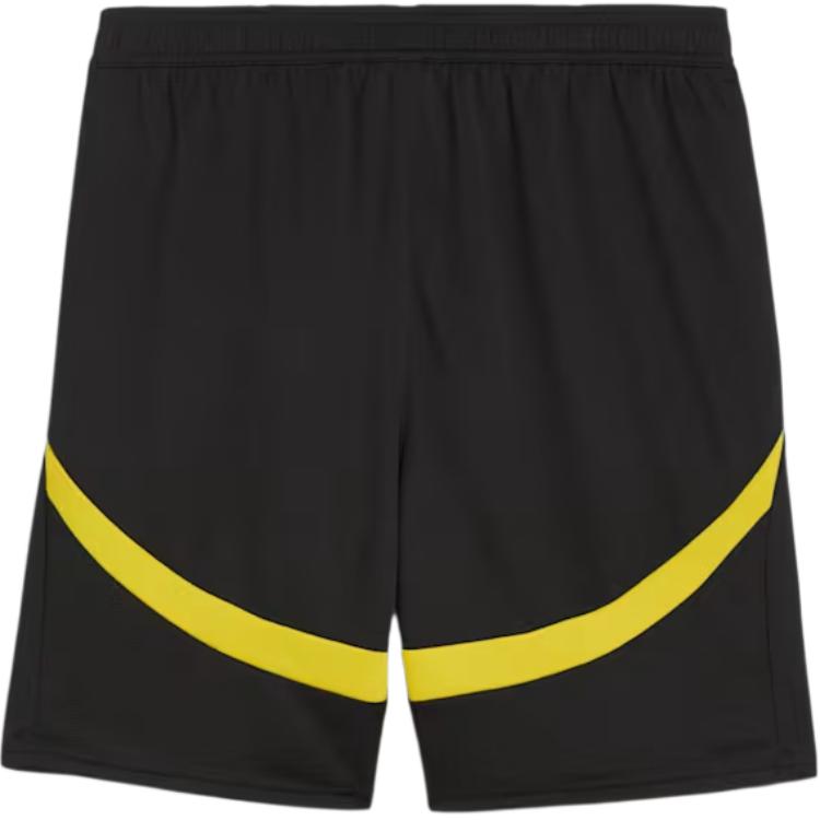 Puma Logo Borussia Dortmund Pantaloncini Sportivi Casual Comodi Traspiranti da Uomo Neri 774977-02