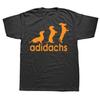 Estilo Verano Gráfica Algodón Streetwear Manga Corta Regalos de Cumpleaños Camiseta Adidachs Divertida Perro Teckel Camisetas Ropa para Hombre