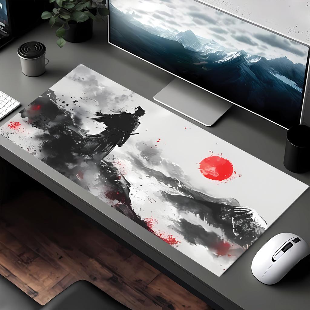Super beautiful Japanese style Mouse pad large Mouse pad Samurai Mouse pad DESMAT full size model