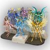 19cm Anime sacred Saint Seiya Figure Phoenix Ikki Hyoga Seiya Shiryu Standing Figure Toy Collection Decoration  Japanese Dolls
