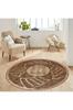 Rovigo Home Washable Round Printed Carpet RHM7005
