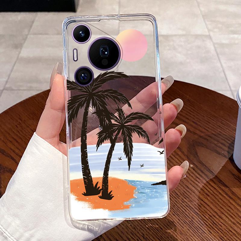 Jelly Casing For Huawei Pura 70 Pro+ 70pro 70 Pro Plus P60 Pro Funda Clear Silicone Soft TPU Back Cover Cute Cat Protective Case Huawei Pura 70