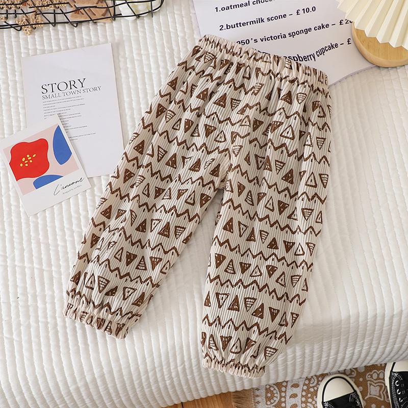 Spring and Autumn Children's Sports Pants Casual Pants Children's Pants Sweatpants Small and Medium-sized Children Boys and Girls of Outer Wear Pants