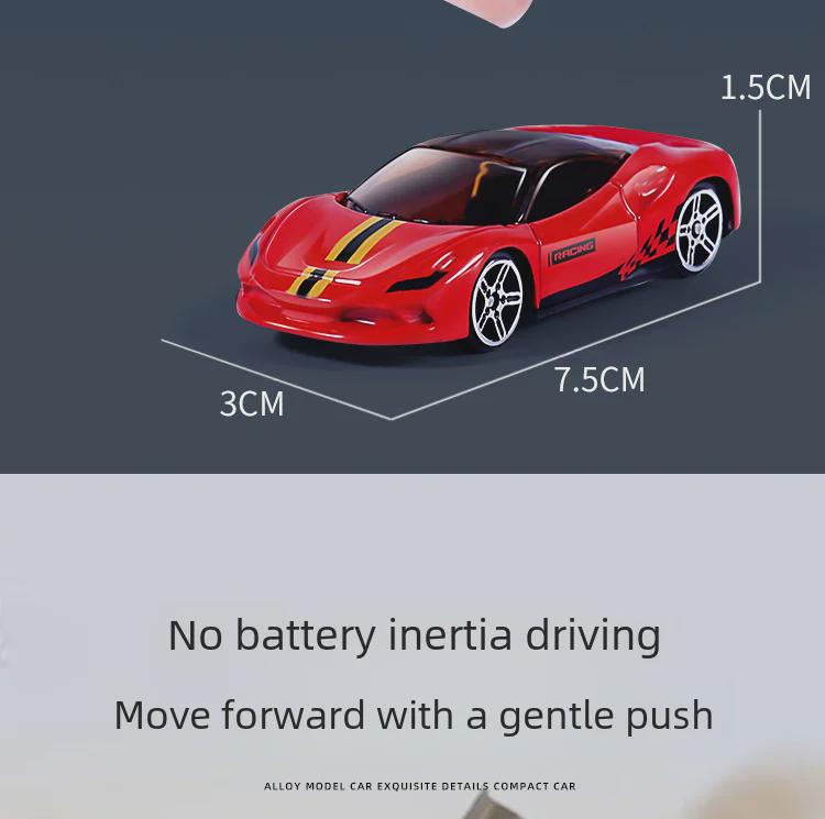 Children's Alloy Sliding Toy Sports Car Metal Model Cake Ornaments Decoration