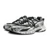 Nike Initiator Fabric Slip Resistant Abrasion Resistant Low Top Running Shoes Men's Black Silver 394055-001(Team162-)