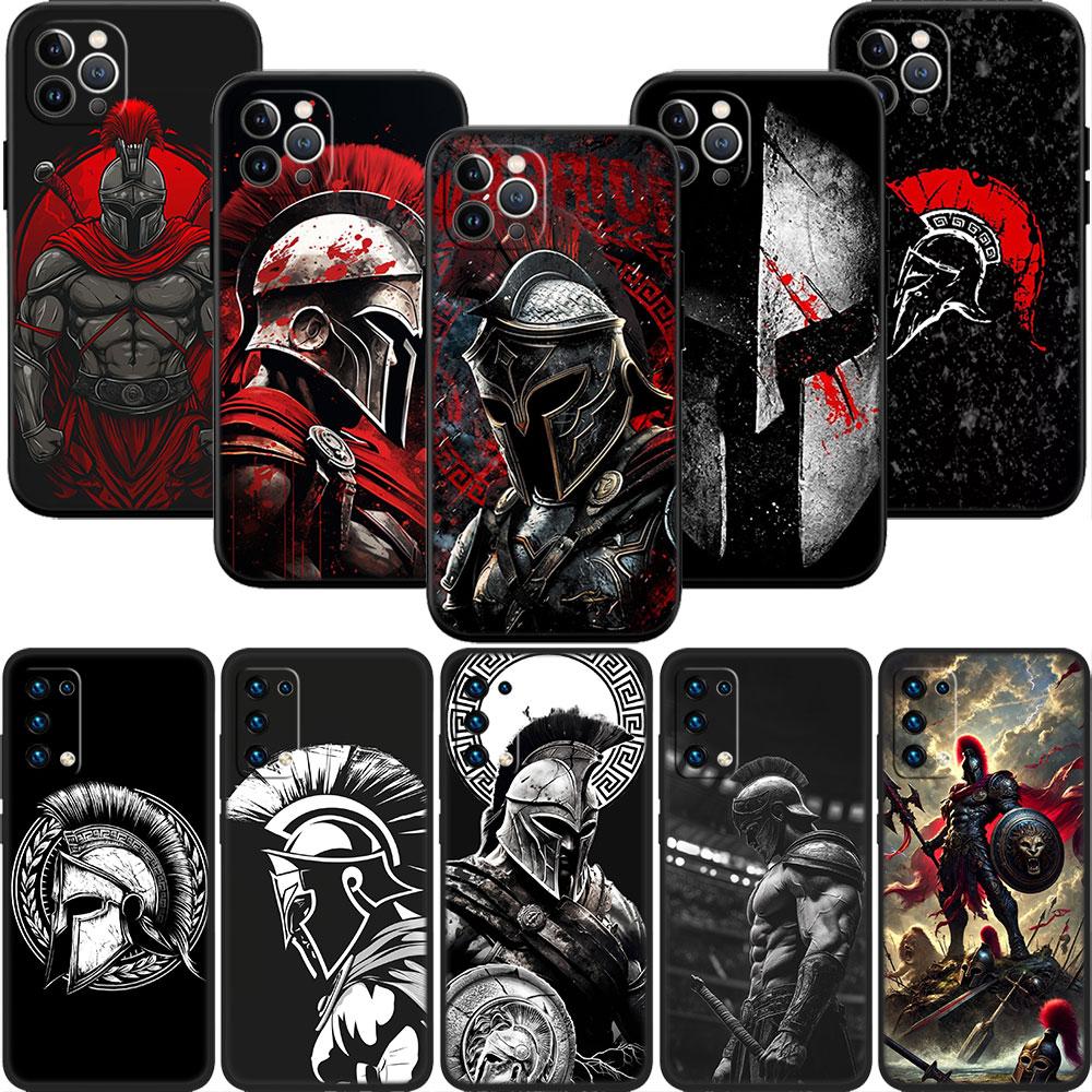 LO88 Spartaner Krieger Soft Shell Handyhülle für OPPO A3 Pro A72 A74 A76 A77 A77S A78 A79 A94 A95 A18 A40M A58