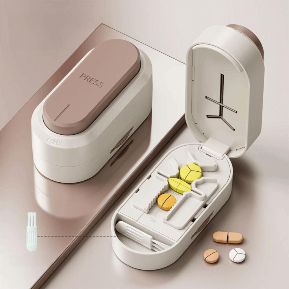 Dustproof Tablet Splitter Sliding Adjust Cut Tablet Dispenser Tablet Divider Tablet Splitting