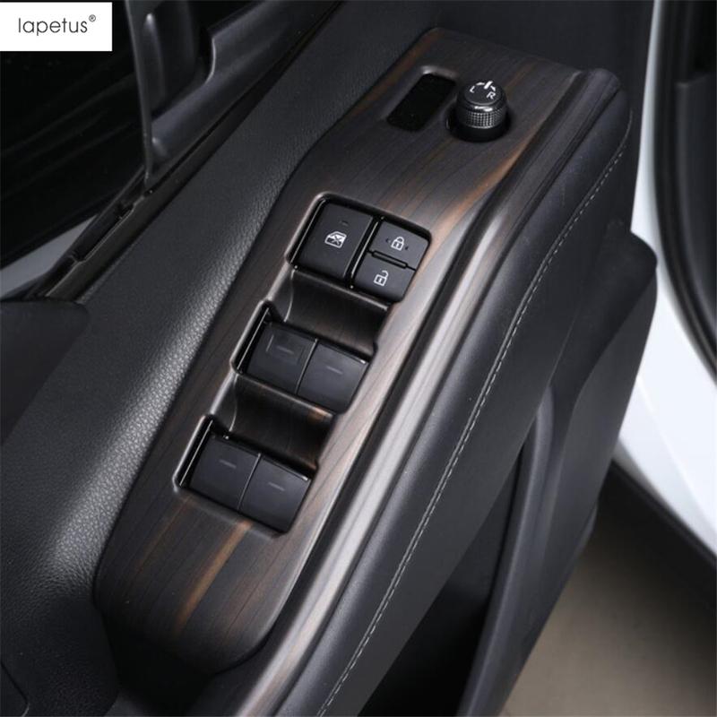 Car Door Armrest Window Glass Lift Switch Panel Control Frame Cover Trim For Toyota Highlander / Kluger  - 2025 Accessories