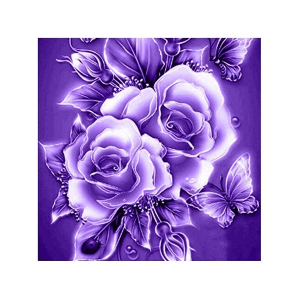 Rose Rhinestone Picture of Crystal Embroidery x30cm