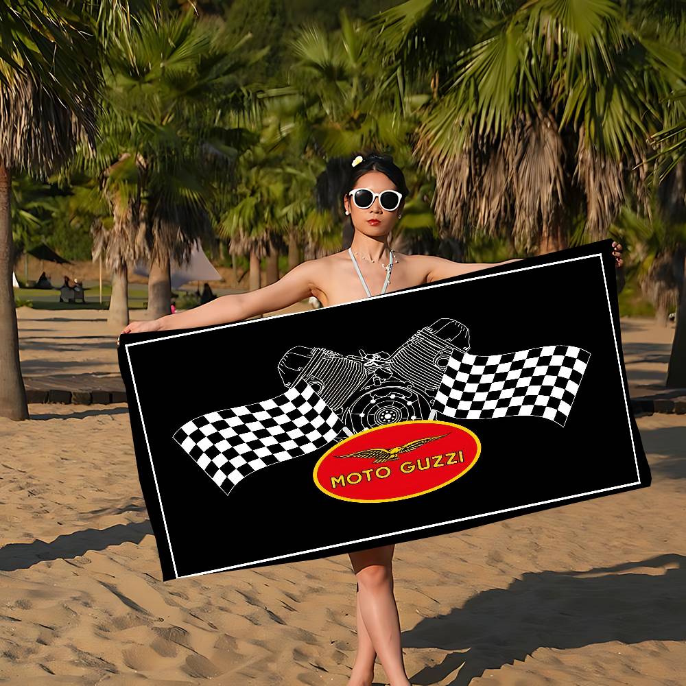 M-Moto G-Guzzi Microfiber Blanket Quick Drying Beach Towels Oversized Printing Super Absorbent Pool Towel Blanket