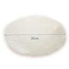 Warm 30cm Seat Cushion Round Fur Chair Mat Artificial Wool Wool Rug Bedroom