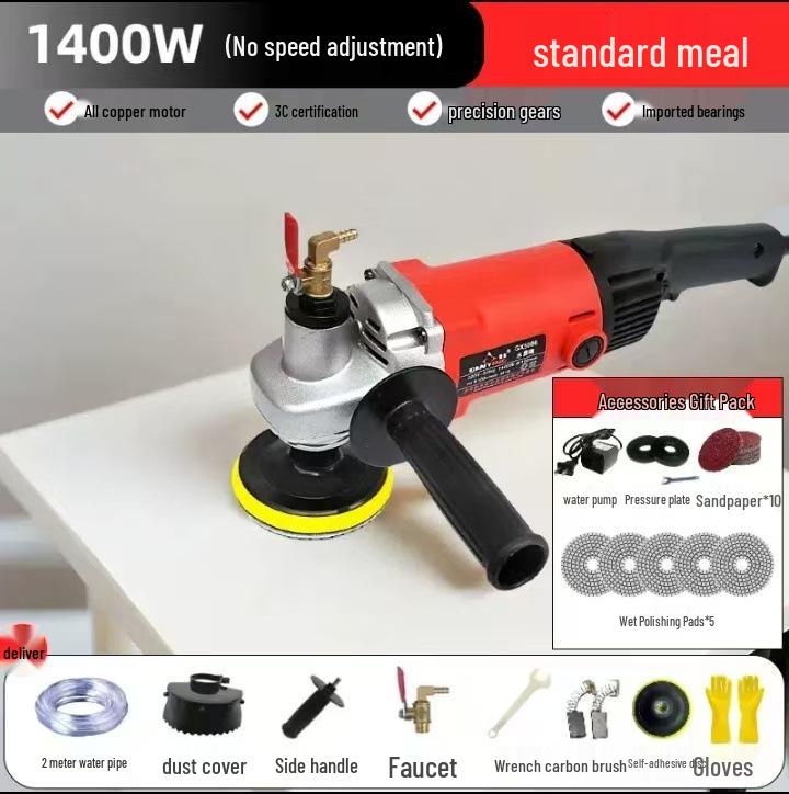

Ganxing Water-Cooled Stone Polisher for Marble, Granite, Terrazzo, and Cement Floors.