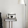 Nordic Ins Heart-pattern Knitted Tissue Bag Living Room Table Tissue Box Paper Storage Desktop Decorative Tissue Case Paper Box