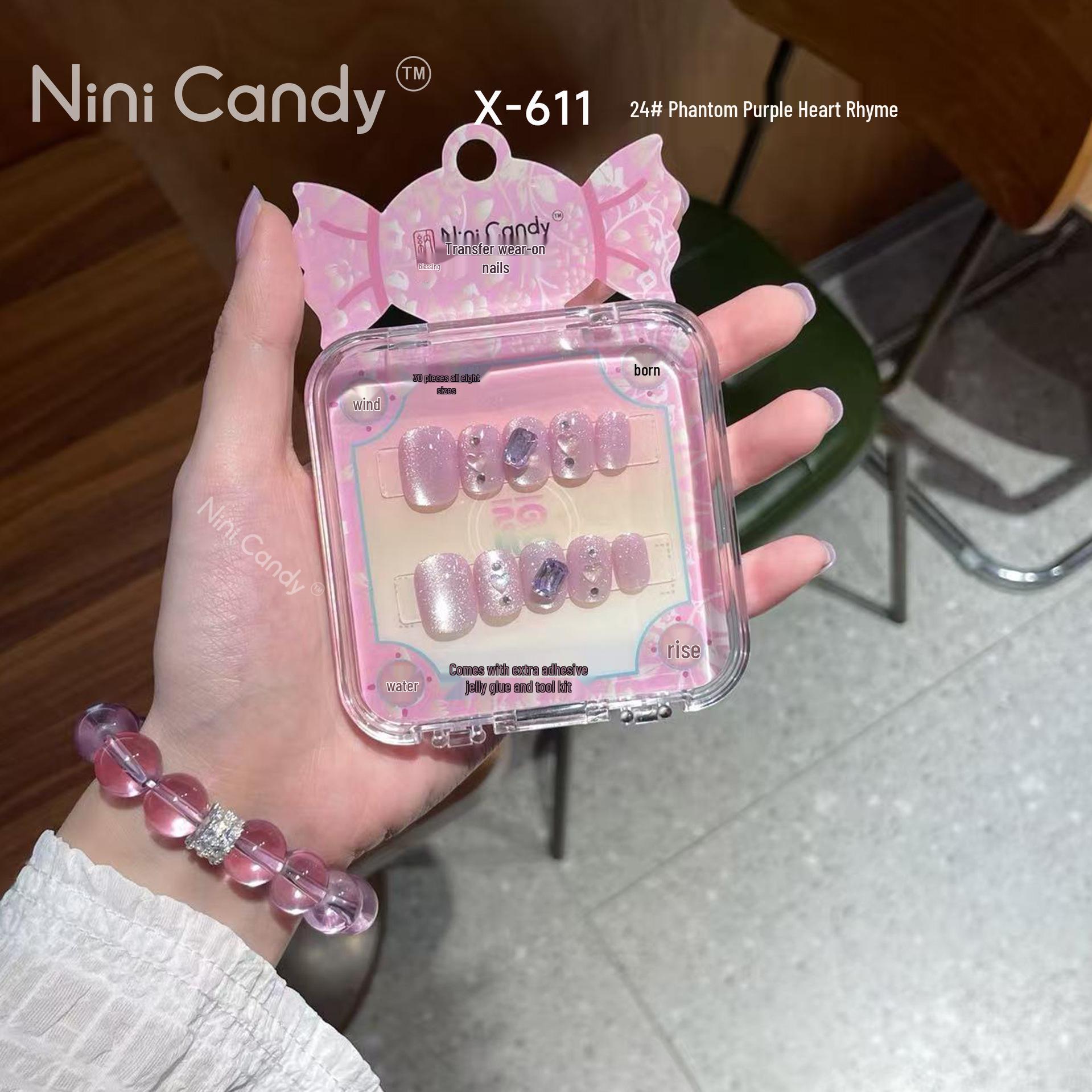 Luxury Gradient Cat Eye Detachable Wearable Nails - Versatile Styles for a Refined Look