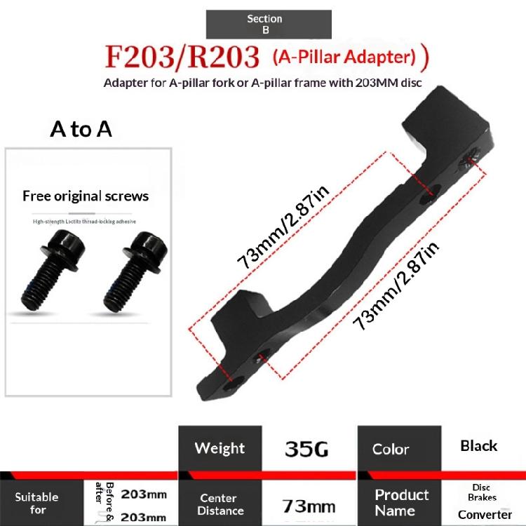 Light Weight Aluminum Alloy Front Rear Mountain Bikes Disc Brake Adapter 160mm To 180/203mm Bikes Brake Calipers Adapter