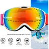 Kids Snowmobile Goggles Boys Girls Snowboard Glasses Snow Sports for Children Age 4-12 Anti Fog UV Protection Ski Skiing Goggles