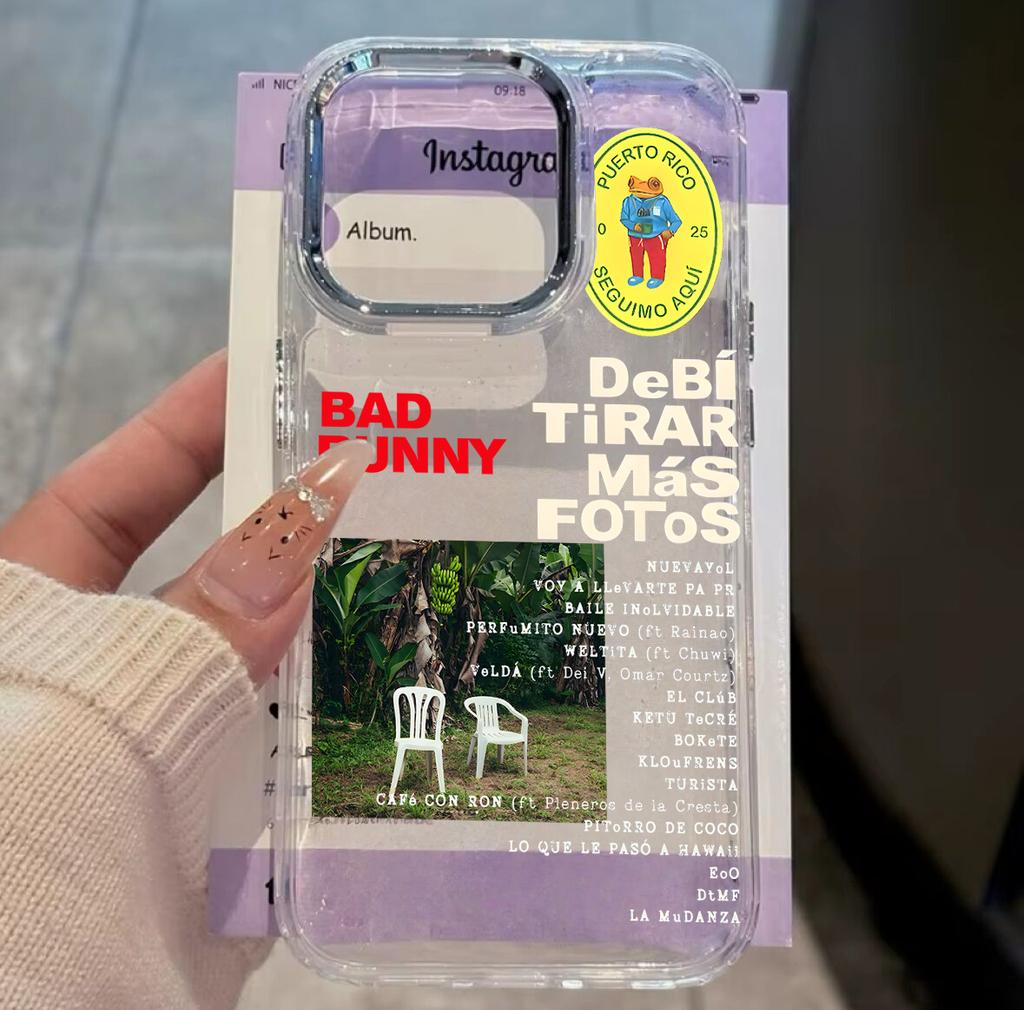 Raper nowy Bad Bunny Gorące Etui Na Telefon Dla iPhone 17 16e 16 15 14 13 12 11 Pro Max X XR XSMAX 8 7 Air Plus Przezroczyste Miękkie Etui