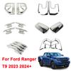 For Ford Ranger T9  2024+ ABS Rear Tail Light Lamp Cover Front Head Light Frame Door Handle Trim Armrest Accessories