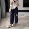 Cotton Balloon Pants Women Summer Thin Cropped Pants High Waist Harem Wide Leg Pants Loose Slimming Japanese Style