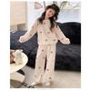 Girls Winter Coral Fleece Loungewear Set Big Kid Heart Pattern