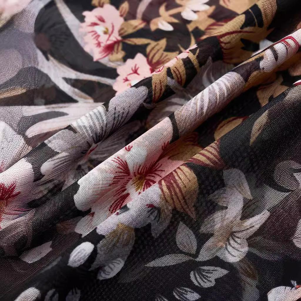 Women's Sexy See-through Blouse with A Camisole Style and Chiffon Fabric